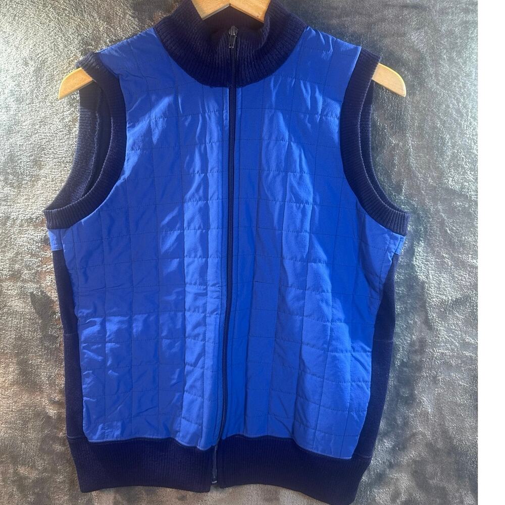 VTG 70s-80s Sergal Ciclo Comfort Hybrid Cycling Vest/Gilet Small Blue Italy!